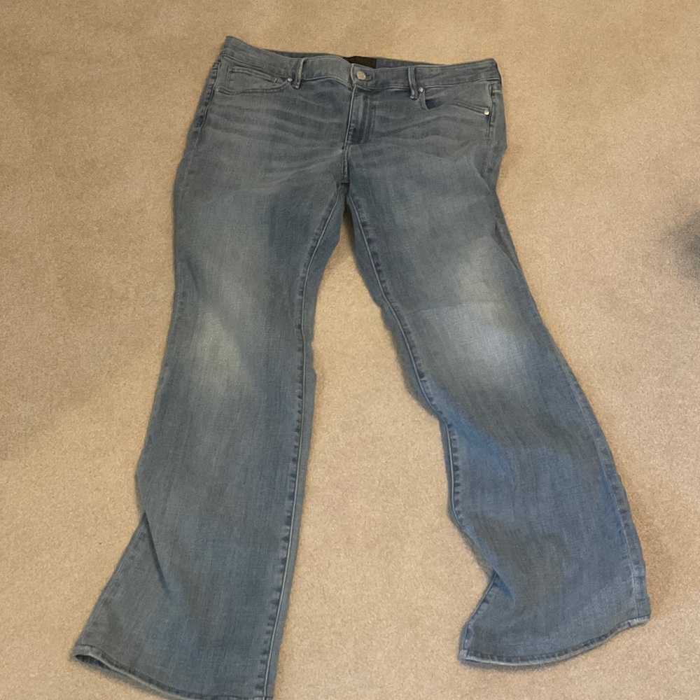 White House Black Market Blue Boot Cut Jeans. Size 14